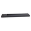Used Wall Mount Employee Time Punch Card Holder, 25-Slots, Black, Steel, 5in x 31in
