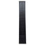 Used Wall Mount Employee Time Punch Card Holder, 25-Slots, Black, Steel, 5in x 31in