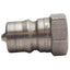 Used Parker SH4-63 Female Thread Quick Coupling Nipple 1/2" FNPT Stainless Steel