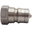 Used Parker SH4-63 Female Thread Quick Coupling Nipple 1/2" FNPT Stainless Steel