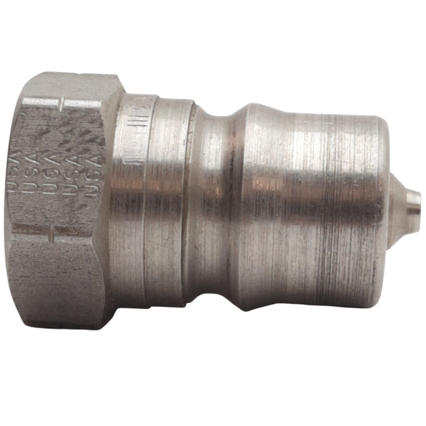 Used Parker SH4-63 Female Thread Quick Coupling Nipple 1/2" FNPT Stainless Steel