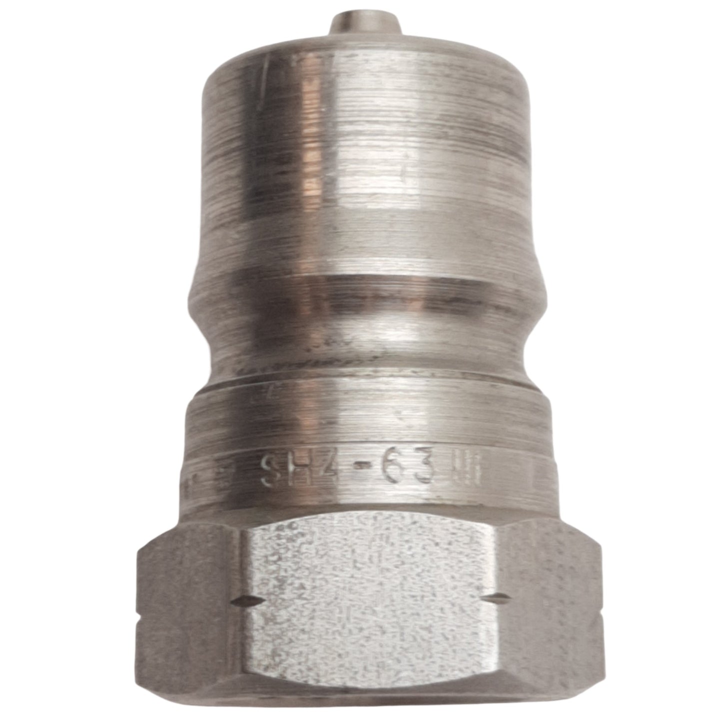 Used Parker SH4-63 Female Thread Quick Coupling Nipple 1/2" FNPT Stainless Steel