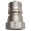 Used Parker SH4-63 Female Thread Quick Coupling Nipple 1/2" FNPT Stainless Steel
