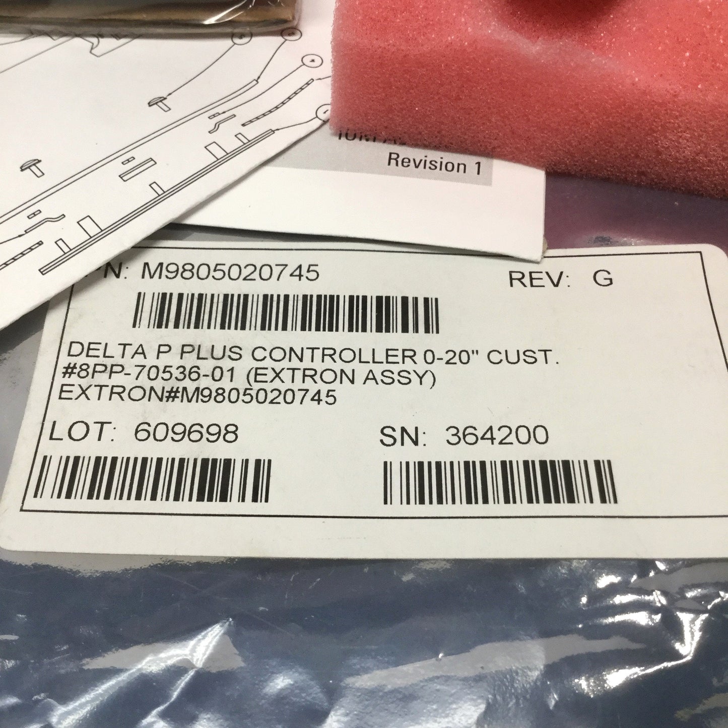 New – Open box Donaldson Torit M9805-02-0745 Delta P+ Airflow Controller for Downflo Evolution