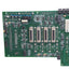 Used Anorad 811094-A Rev E 5U Chassis Board, 4 Relay Sockets, 5VDC Backplane
