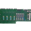 Used Anorad 811094-A Rev E 5U Chassis Board, 4 Relay Sockets, 5VDC Backplane