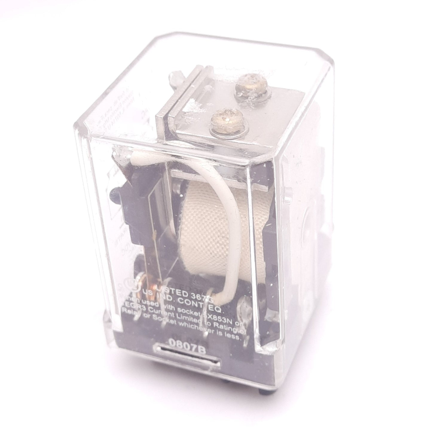 Used Dayton 1EHX8 120 VAC Ice-Cube Relay, DPDT, 9-Pin, 16A Max, 120VAC Coil