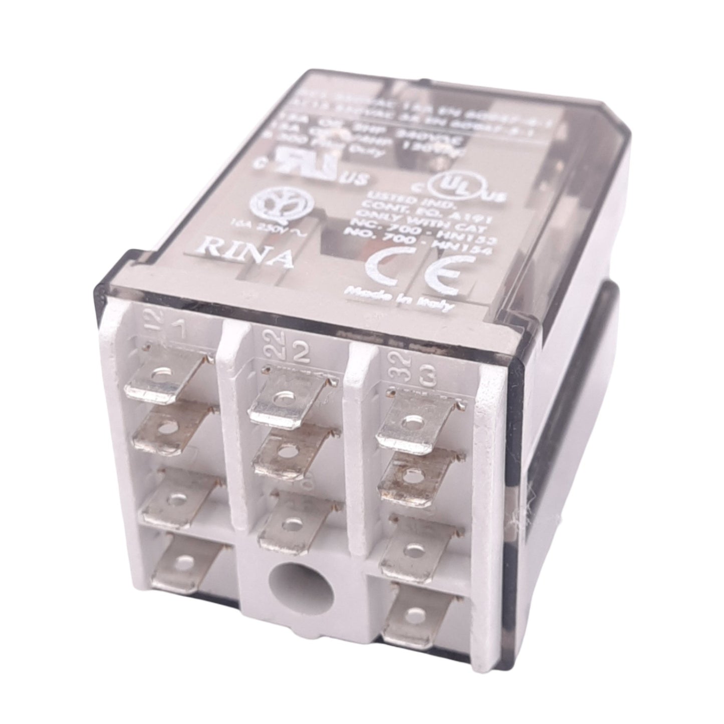 New – Open box Allen Bradley 700-HB33Z24 D General Purpose Relay, 3PDT, 11-Pin, 15A, 24VDC Coil