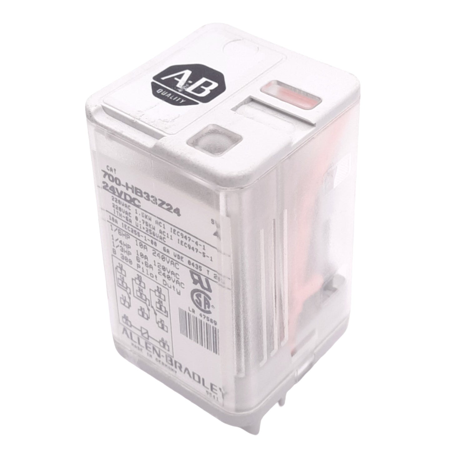 New – Open box Allen Bradley 700-HB33Z24 A General Purpose Relay, 3PDT, 11-Pin, 15A, 24VDC Coil