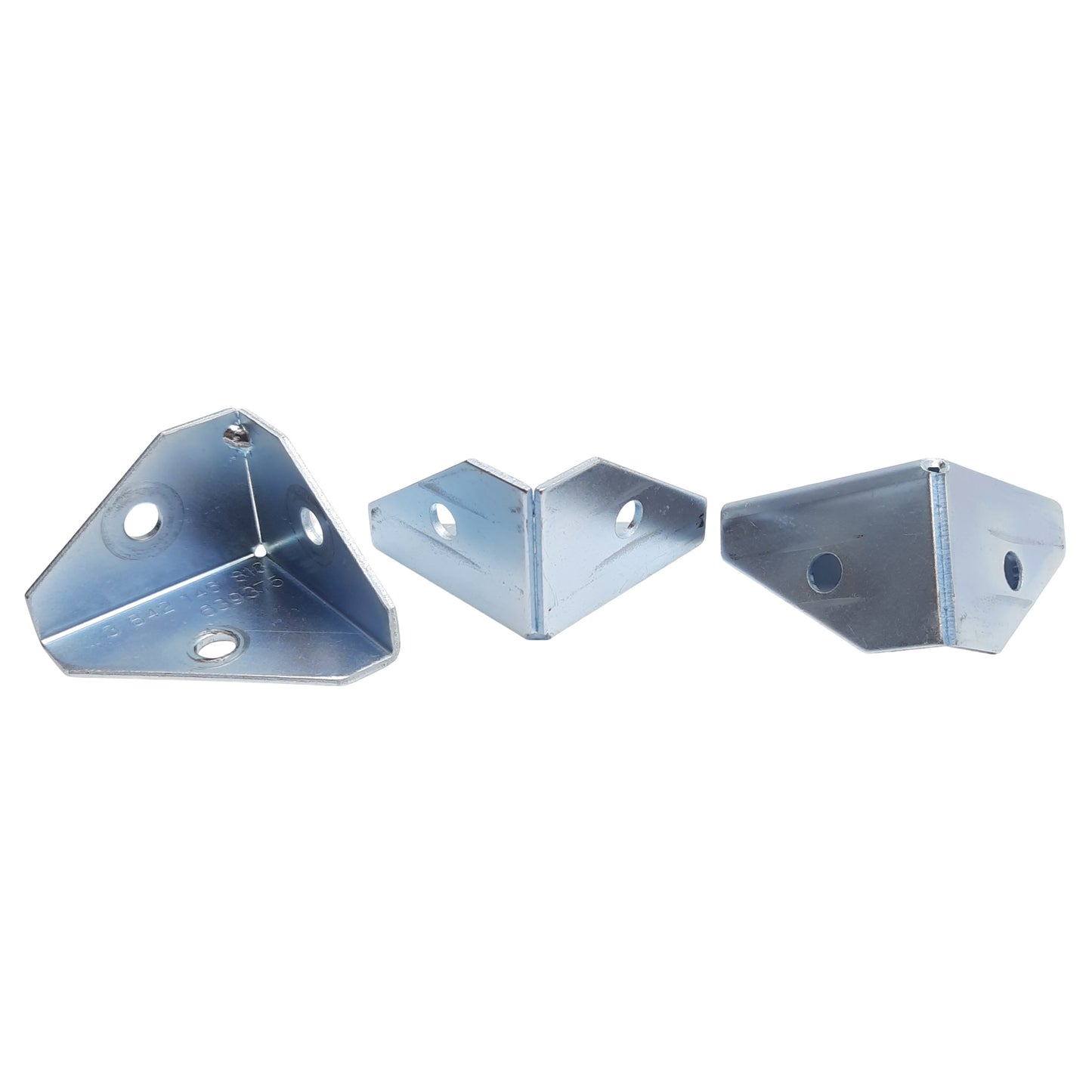 Used Lot of 3 Bosch Rexroth 3842146813 Right Angled Metal Bracket 60x60x42mm, 10 Slot