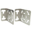 Used Lot of 2 Banner SMB46L Stainless Steel Mounting Bracket 54 x 27 x 65in