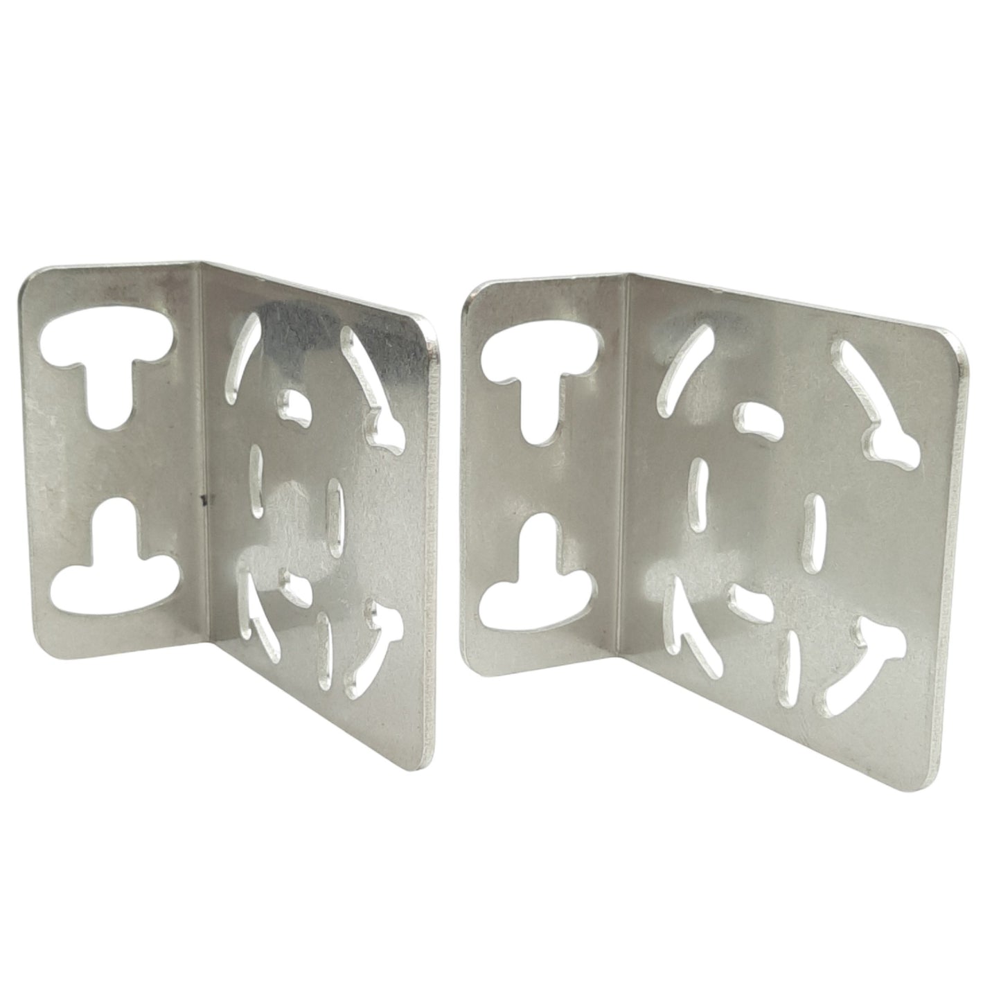 Used Lot of 2 Banner SMB46L Stainless Steel Mounting Bracket 54 x 27 x 65in