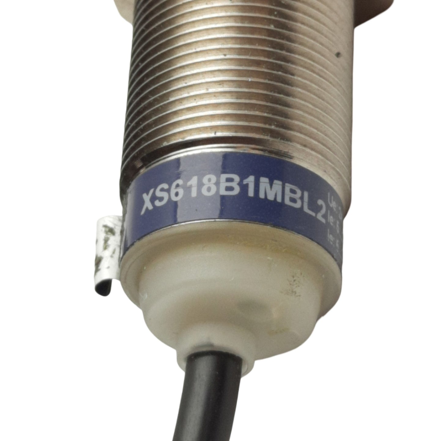 Used Telemecanique XS618B1MBL2 Inductive Proximity Sensor, 8mm Range, NC Contact