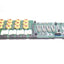 Used Anorad 811094-A Rev E 5U Chassis Board w/ Inductors, 4 Relay Sockets, 5VDC