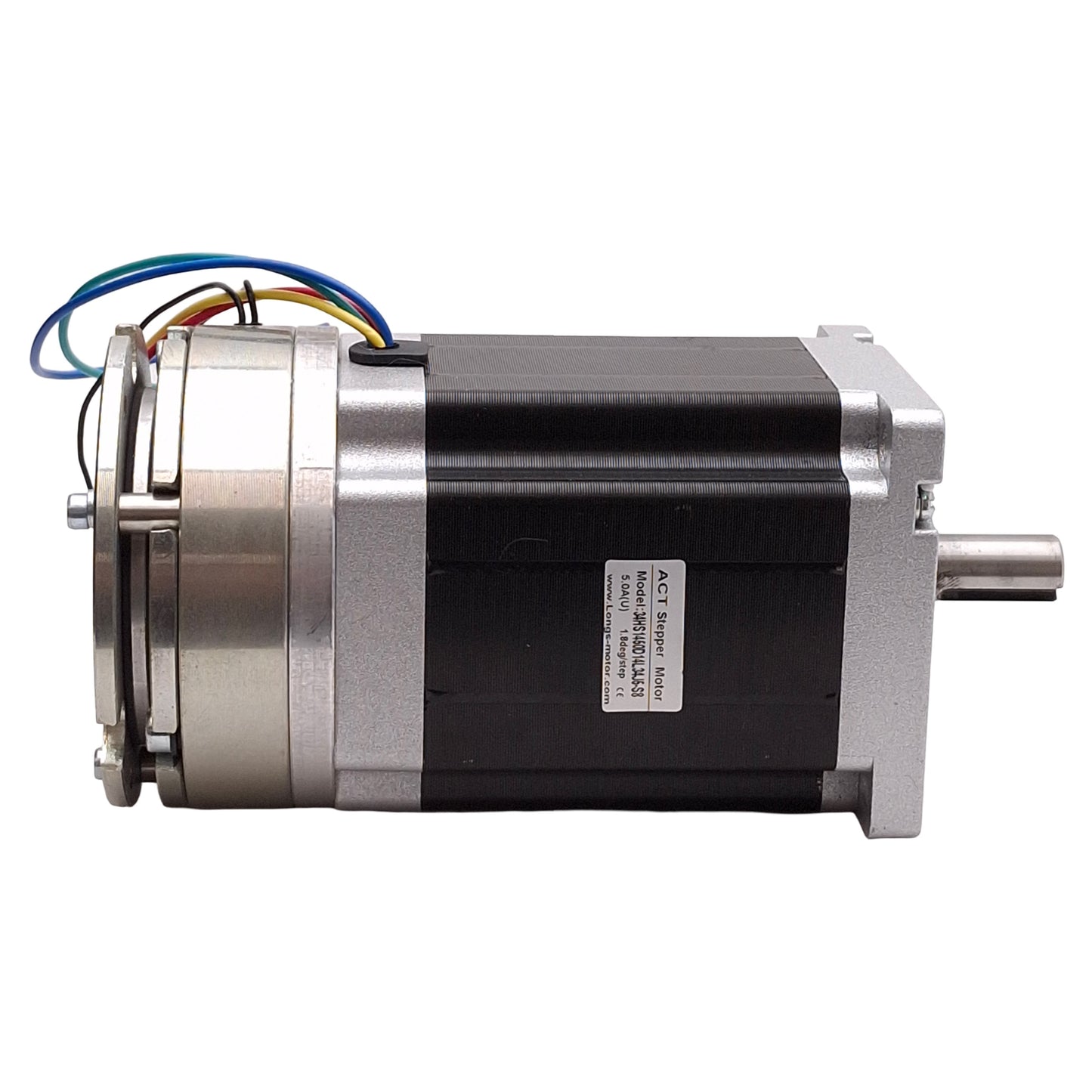 Used ACT 34HS1450D14L34J5-S8 Stepper Motor, 1.8°/step, 2-Phase, 2.45VDC 5A, NEMA 34