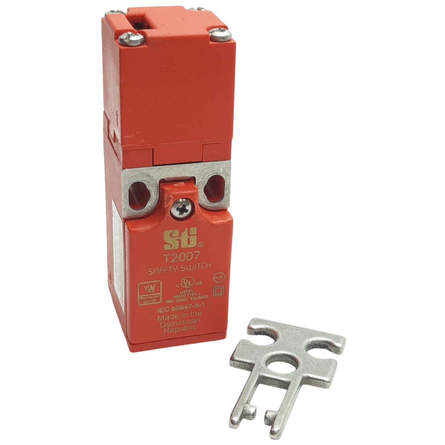 Used Omron T2007-11TM Safety Interlock Switch 1NC + 1NO, 1NO Auxiliary, 500VAC/250VDC