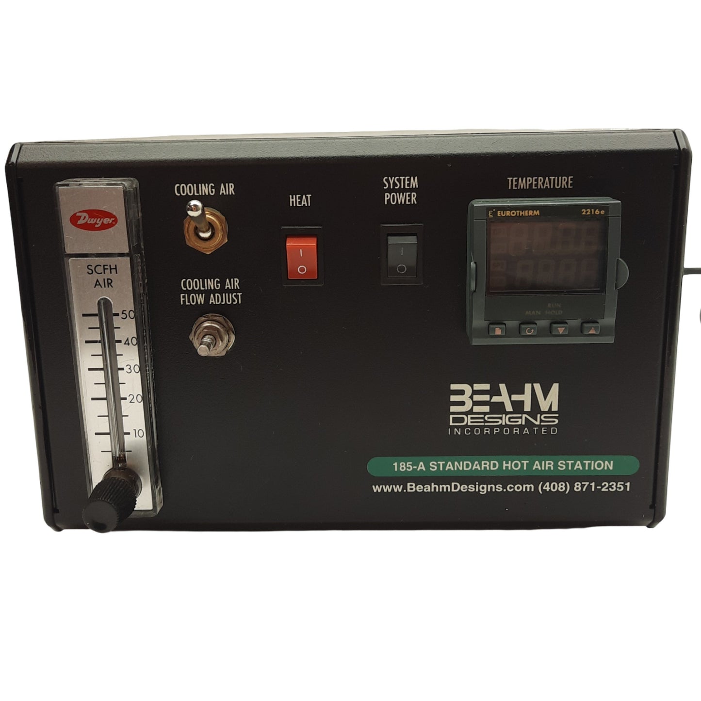 Used Beahm 185-A Standard Hot Air System, 200-750°F, 5-50SCFH, 100-120PSI, 120/240VAC