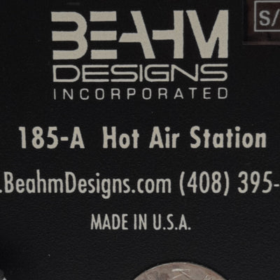 Used Beahm 185-A Standard Hot Air System, 200-750°F, 5-50SCFH, 100-120PSI, 120/240VAC