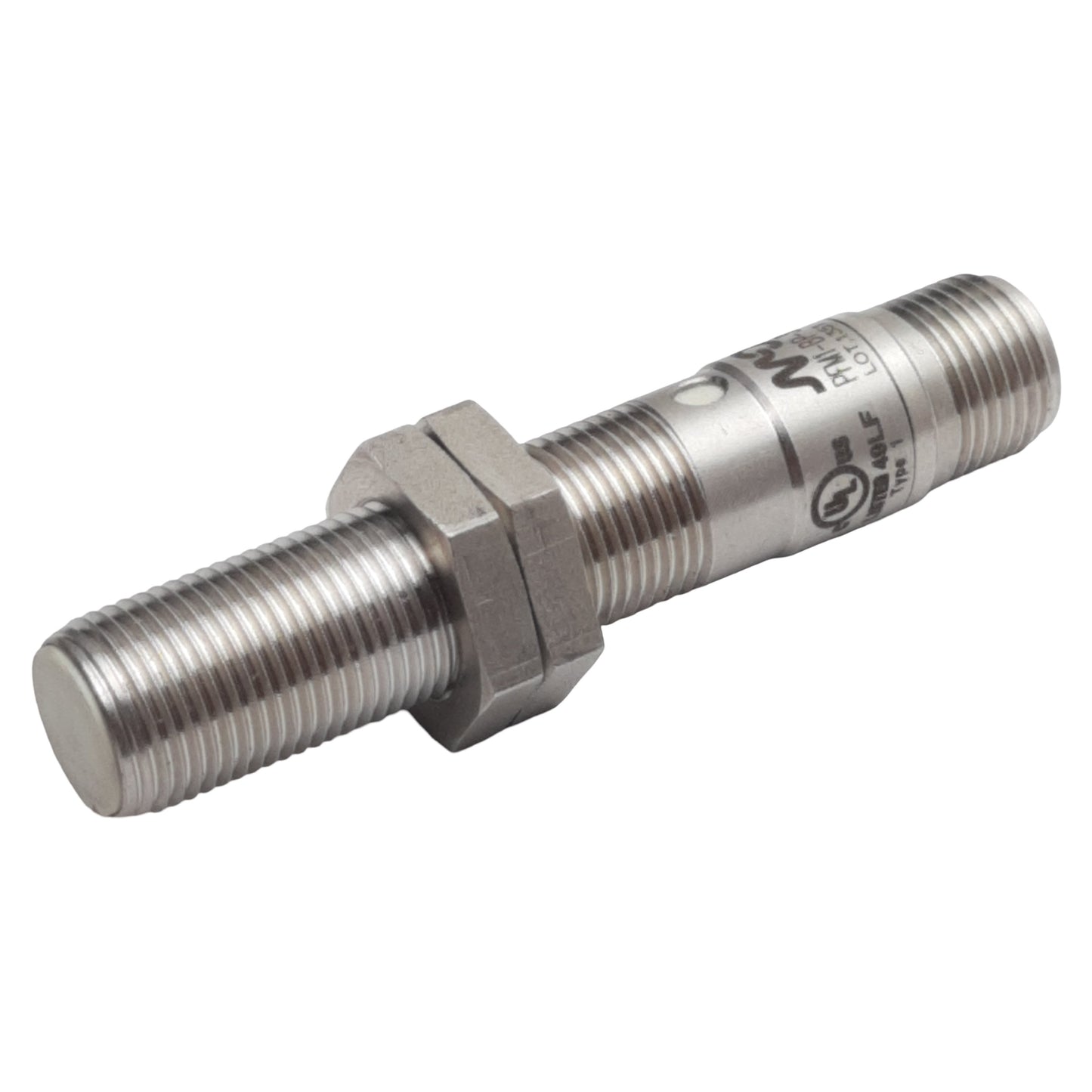 Used Micro Detectors PFM1-BP-3H Proximity Sensor, PNP NO/NC, 4mm, 10-30VDC, 4-Pin M12