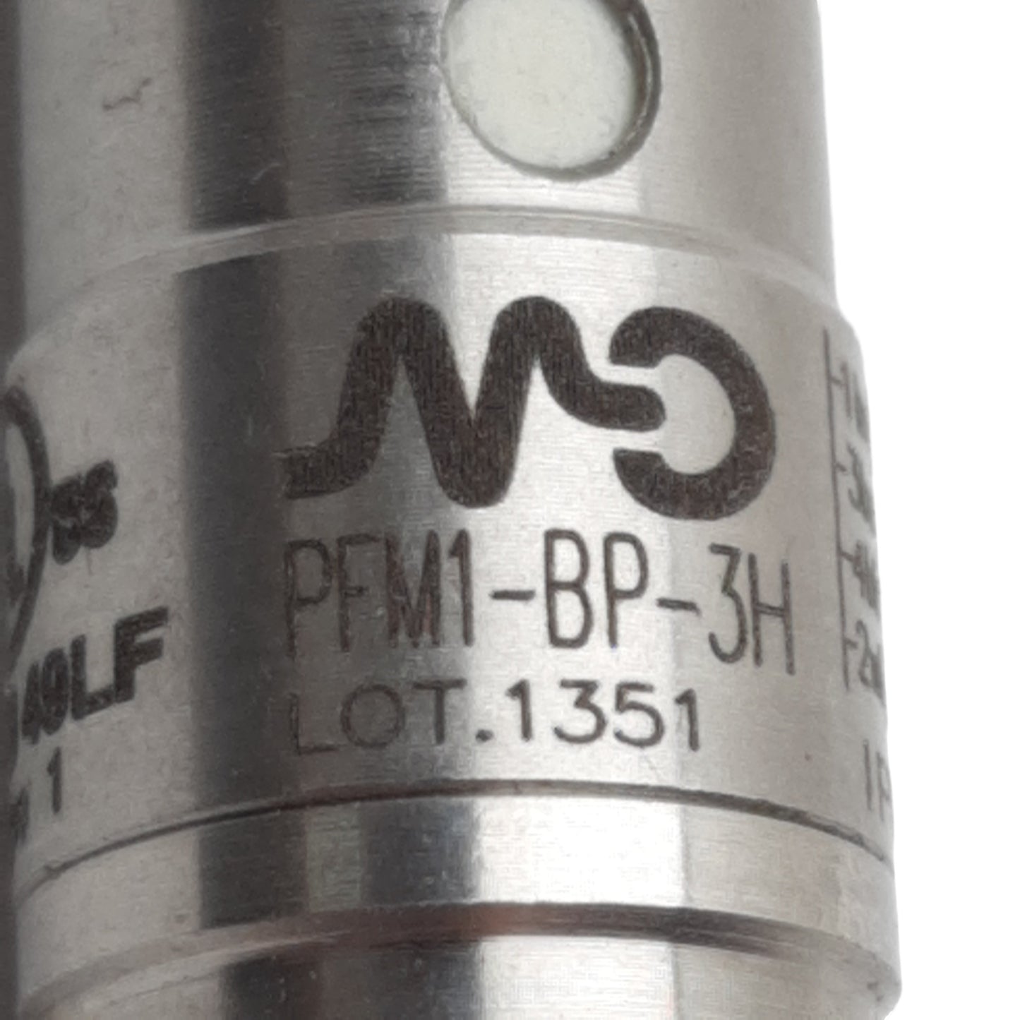 Used Micro Detectors PFM1-BP-3H Proximity Sensor, PNP NO/NC, 4mm, 10-30VDC, 4-Pin M12
