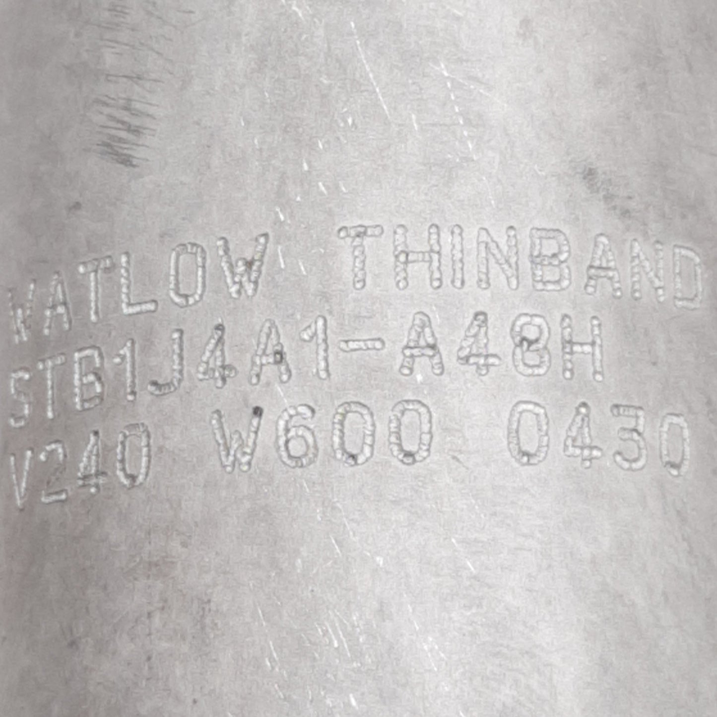 Used Lot of 2 Watlow STB1J4A1-A48H THINBAND Barrel Heater ø1-1/2in ID, 4in, 240V 600W