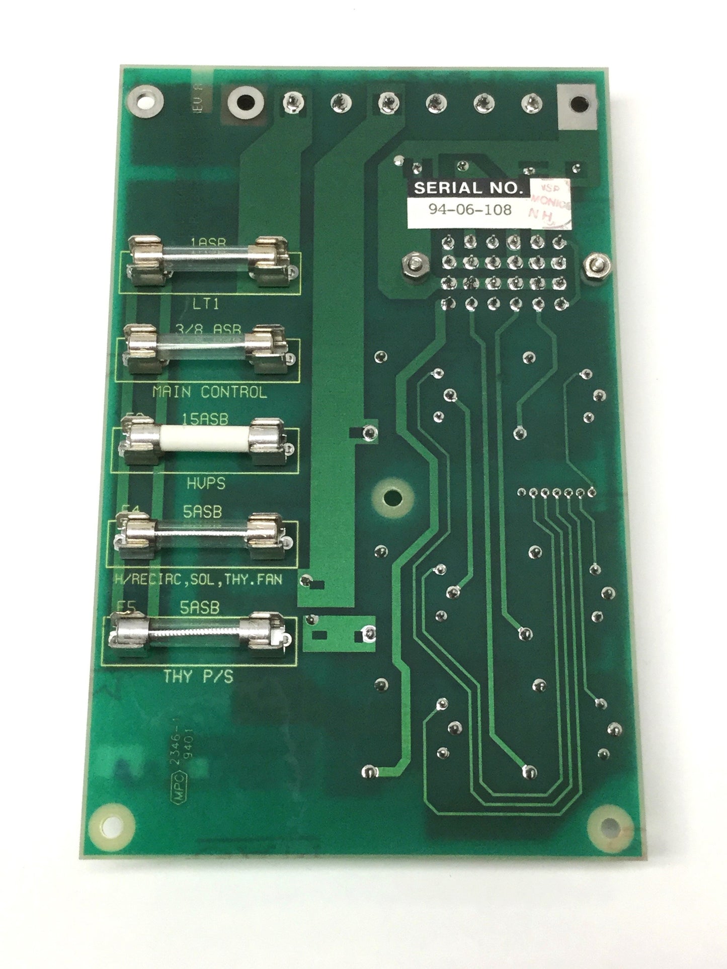 Used Lumonics 234KA331D Power Distribution Board, IMPACT 2015 Short-Pulse CO2 Laser