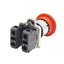 Used Telemecanique Schneider XB4BS542 Twist/Release E-Stop, 1NO+1NC, 600V 10A, 22mm