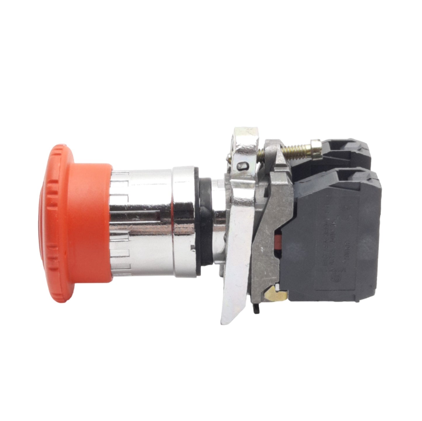 Used Telemecanique Schneider XB4BS542 Twist/Release E-Stop, 1NO+1NC, 600V 10A, 22mm