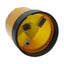 Used Schneider XVBC38CA Light Tower Indicator Bank Yellow, ø70mm, 12-230VAC *No Bulb*