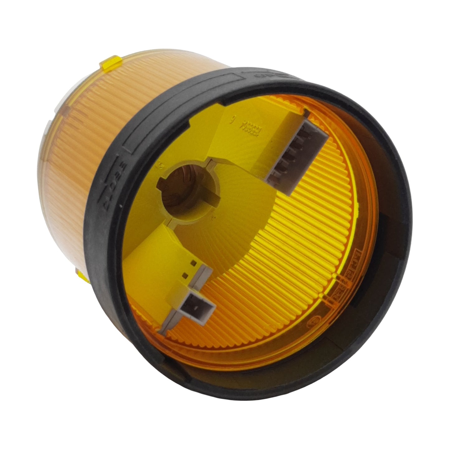 Used Schneider XVBC38CA Light Tower Indicator Bank Yellow, ø70mm, 12-230VAC *No Bulb*