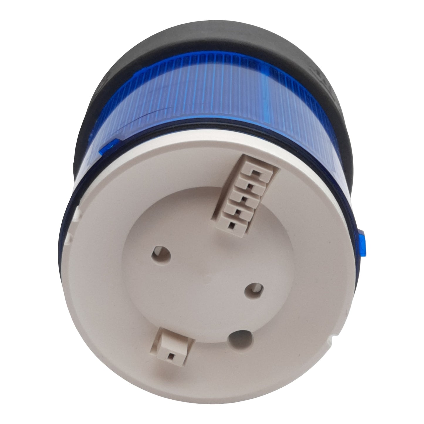 Used Schneider XVBC36CA Light Tower Indicator Bank, Blue, ø70mm, 12-230VAC, *No Bulb*