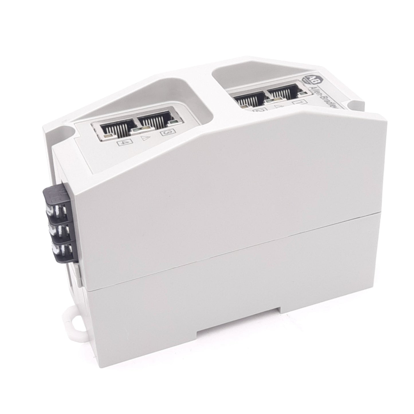 Used Allen Bradley 1783-EMS04T/B Ethernet Managed Switch, 4-Port RJ45, 12-48VDC