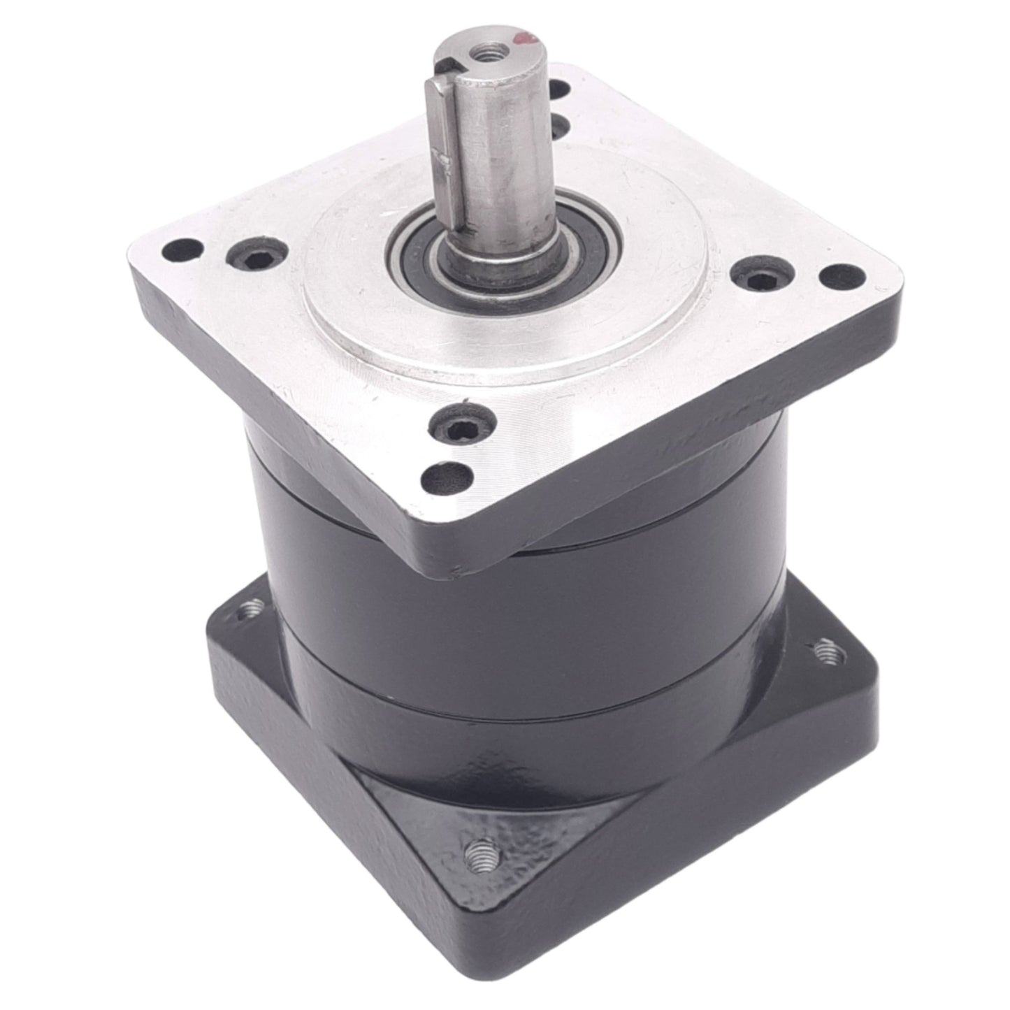 Used F&D Reducer Gearbox, 10.5:1 Reduction Ratio, 3-3/8" Square Mount, ø16mm Shaft