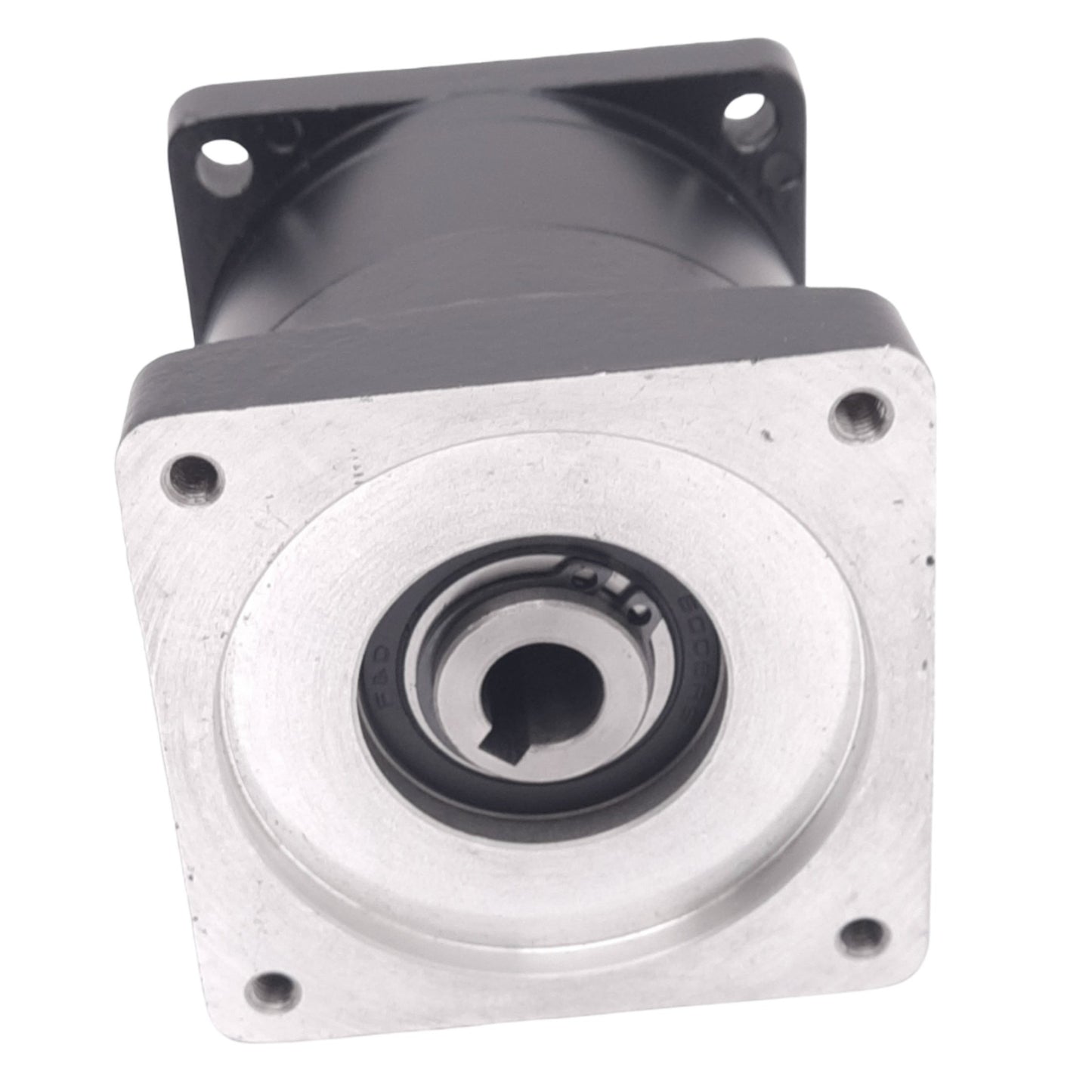 Used F&D Reducer Gearbox, 10.5:1 Reduction Ratio, 3-3/8" Square Mount, ø16mm Shaft