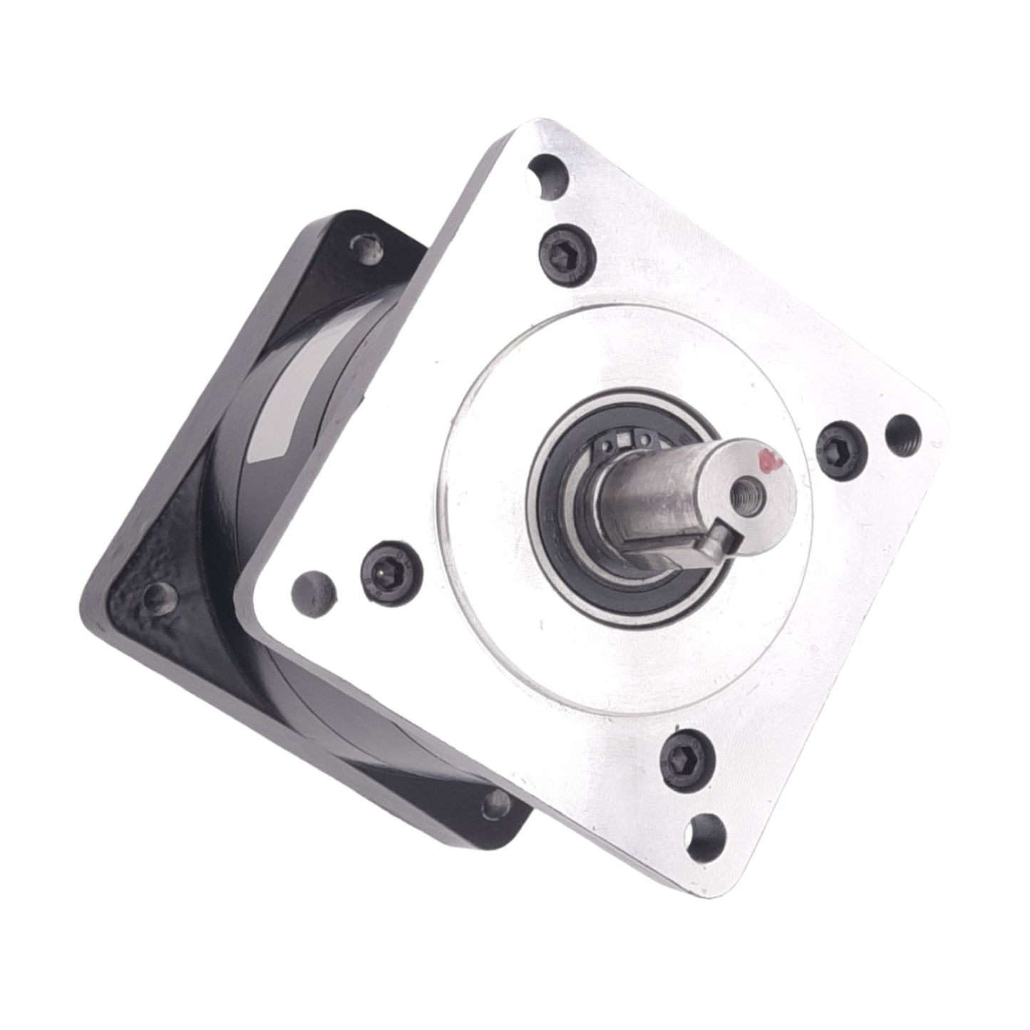 Used F&D Reducer Gearbox, 10.5:1 Reduction Ratio, 3-3/8" Square Mount, ø16mm Shaft