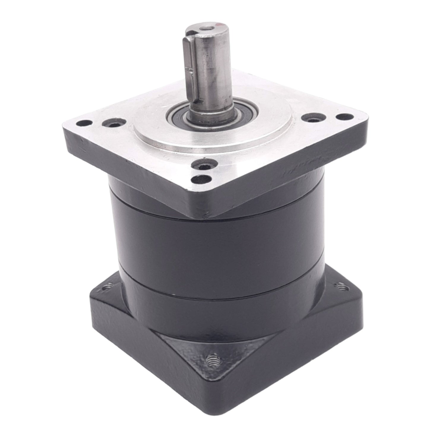 Used F&D Reducer Gearbox, 10.5:1 Reduction Ratio, 3-3/8" Square Mount, ø16mm Shaft