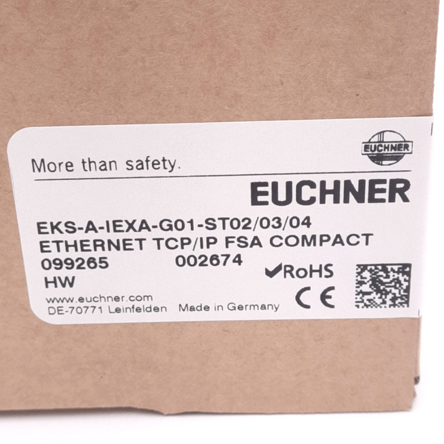 New Euchner EKS-A-IEXA-G01-ST02/03/04 Electronic Key Adapter, 24VDC, Ethernet