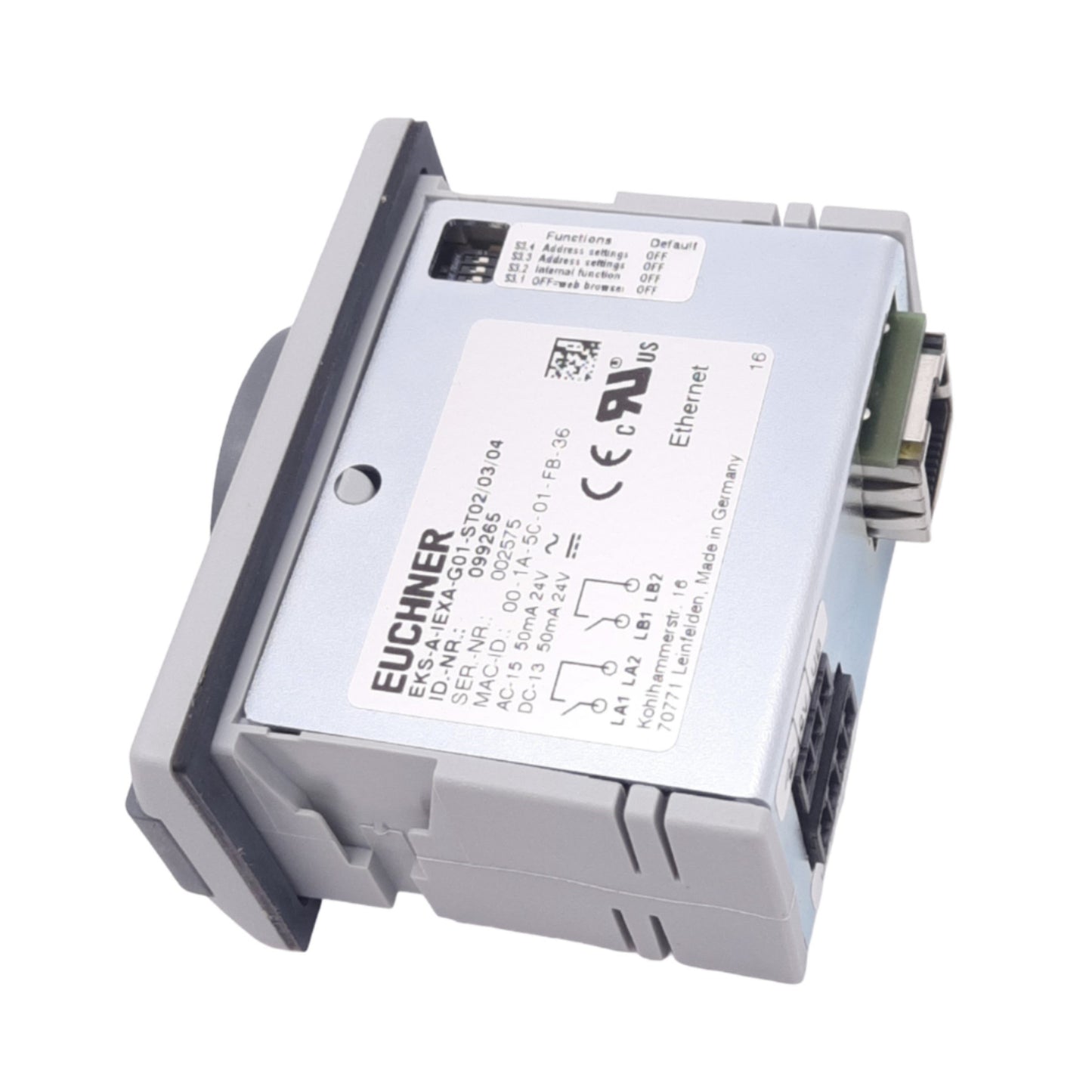 New Euchner EKS-A-IEXA-G01-ST02/03/04 Electronic Key Adapter, 24VDC, Ethernet