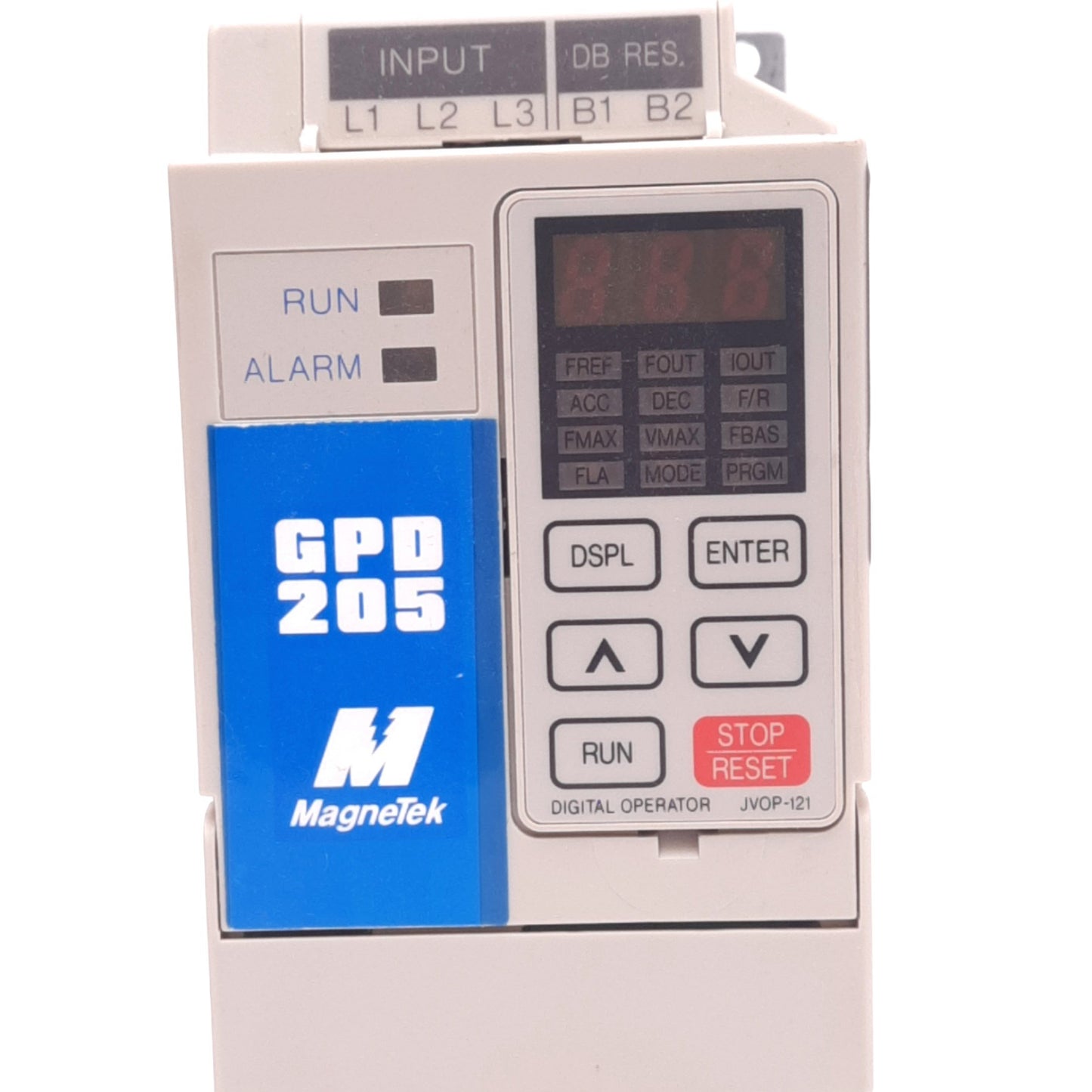 Used Yaskawa CIMR-XCBU20P4 Variable Frequency Drive, 3-phase 0-230VAC 3A, 0-400Hz