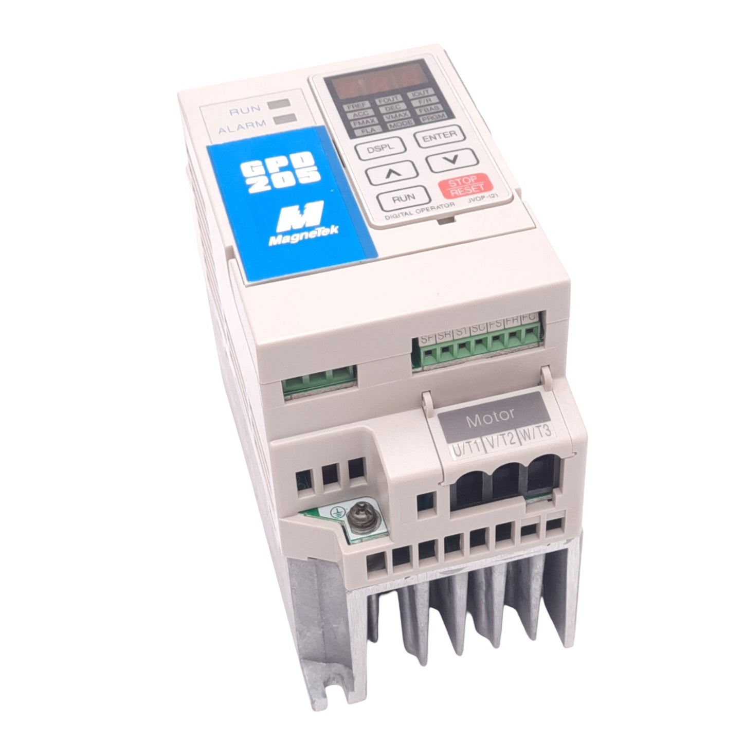 Used Yaskawa CIMR-XCBU20P4 Variable Frequency Drive, 3-phase 0-230VAC 3A, 0-400Hz