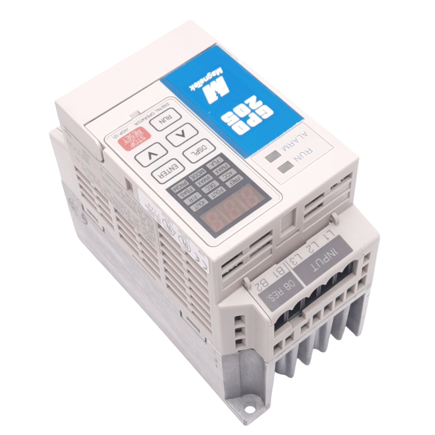 Used Yaskawa CIMR-XCBU20P4 Variable Frequency Drive, 3-phase 0-230VAC 3A, 0-400Hz