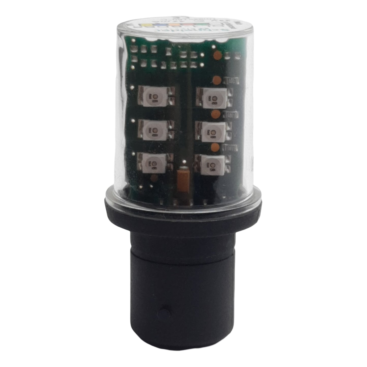 Used Schneider DL1-BDB6 LED Bulb, Blue, Harmony XVB, BA 15d, Steady, 24VAC/VDC 47mA