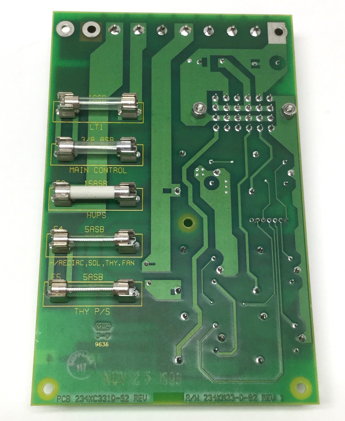 Used Lumonics 234KA331D Power Distribution Board, IMPACT 2150T Short-Pulse CO2 Laser