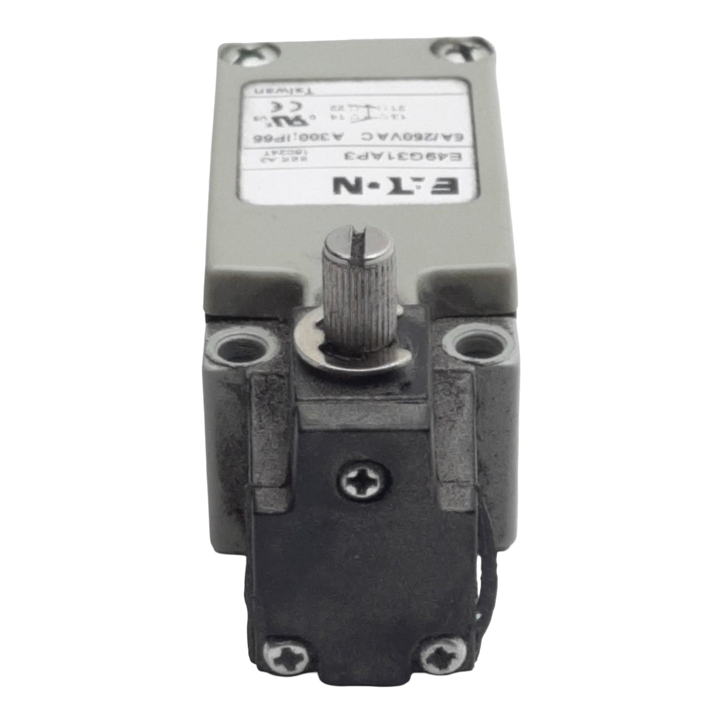 Used Eaton E49G31AP3 Miniature Metal Limit Switch, 1N.O./1N.C., 5A 250VAC/30VDC, M5