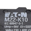 Used Lot of 5 Eaton M22-K10 Pushbutton Contact Block, N.O., 2A 500VAC, 22.5mm