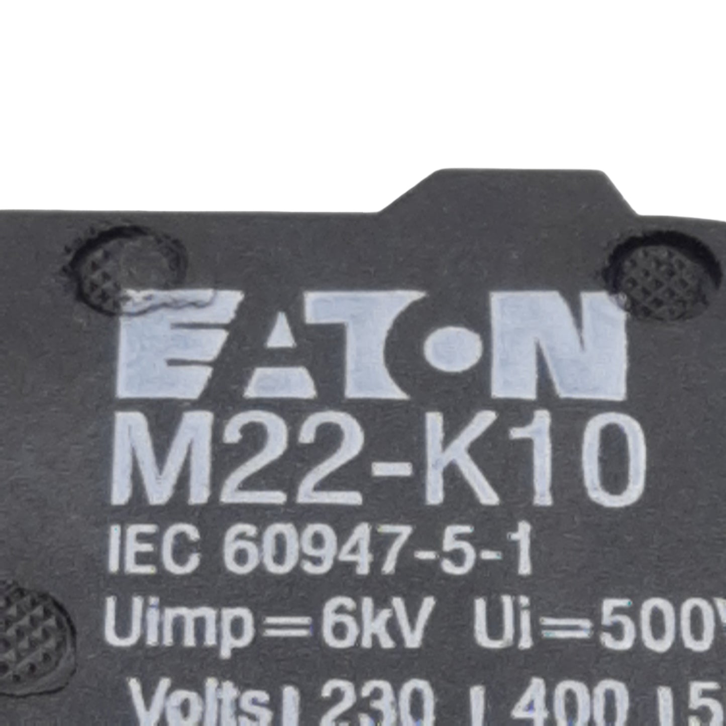 Used Lot of 5 Eaton M22-K10 Pushbutton Contact Block, N.O., 2A 500VAC, 22.5mm
