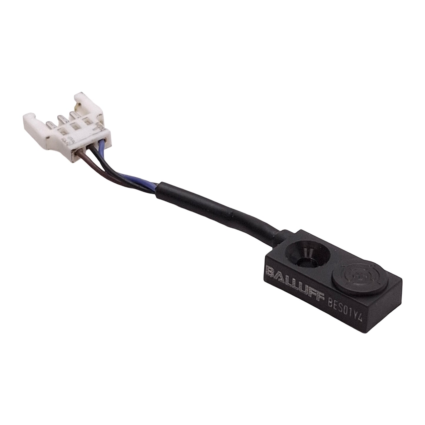 Used Balluff BES01Y4 Inductive Proximity Sensor, 1.5mm Range, NPN-NO, 1.5in Lead