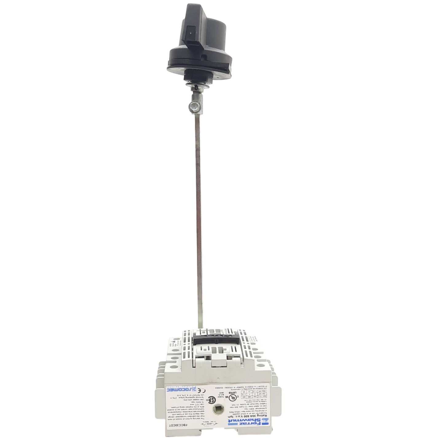 Used Ferraz Shawmut Socomec FBCC30CDT CD CC Fusible Disconnect Switch, 30A 600VAC 3PH