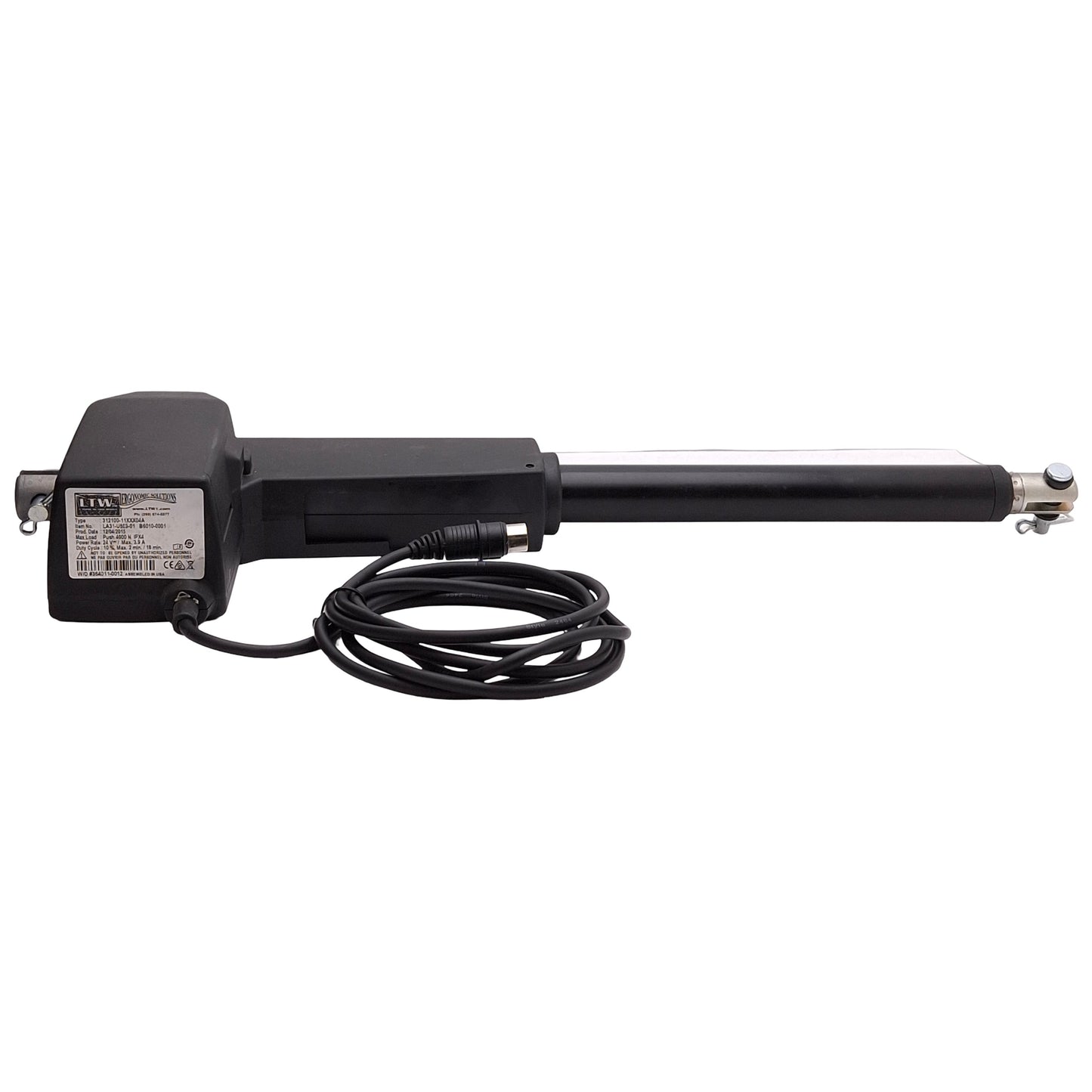 Used Linak 312100-1130004A LA31 Linear Actuator, 300mm Stroke, 4000N, 24VDC 3.9A