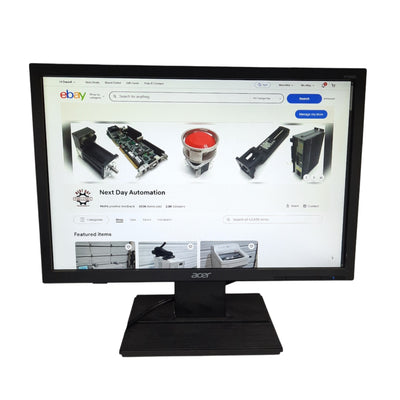 Used Acer V196WL Widescreen LCD Monitor, 19in, 1440 x 900, 100-240VAC, VGA Video